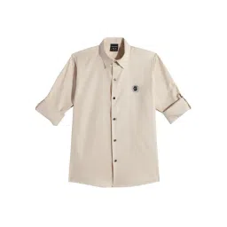 Charchit Boys Cream Cotton Shirt-picture-32