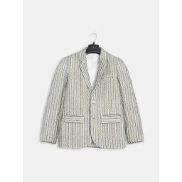 Charchit Boys Grey Cotton Comfort Fit Printed Blazers & T-Shirt-picture-12