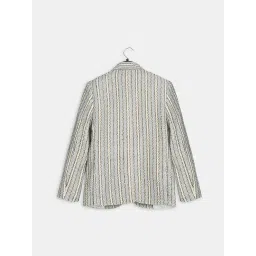 Charchit Boys Grey Cotton Comfort Fit Printed Blazers & T-Shirt image 2