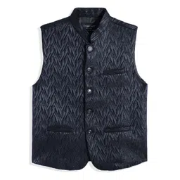 CHARCHIT Boys Herringbone Printed Nehru Jackets-picture-33