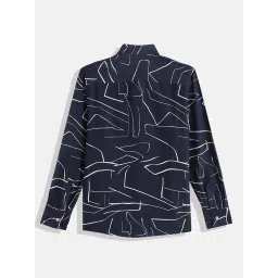 CHARCHIT Boys Navy Cotton Printed Shirt image 2