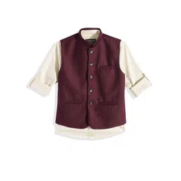CHARCHIT Boys Nehru Jacket With Shirt-picture-27