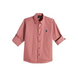 Charchit Boys Peach Cotton Shirt-picture-19