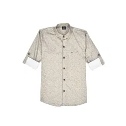 Charchit Boys Peach Printed Cotton Comfort Fit Shirt-picture-22