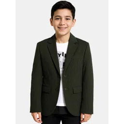 CHARCHIT Boys Self-Design Comfort-Fit Full Sleeves Single-Breasted Blazer With T-Shirt-picture-23