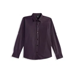 CHARCHIT Boys Solid Spread Collar Casual Shirt-picture-14