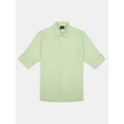 CHARCHIT Boys Spread Collar Long Sleeves Casual Cotton Shirt-picture-15