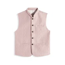 CHARCHIT Boys Textured Brocade Pure Cotton Nehru Jacket-picture-53