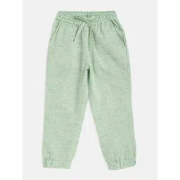 charkhee Kids Smart Tapered Fit Mid-Rise Plain Cotton Joggers-picture-51
