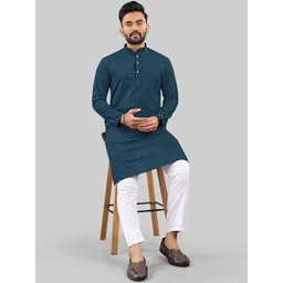 CHARLOTTE GRACIOUS Men Thread Work Grandeur & Majestic Artwork Jacquard Kurta image 2