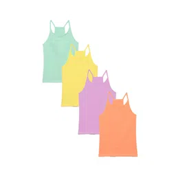 Charm n Cherish Girls Pack Of 4 Non Padded Camisole-picture-49