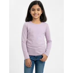 Charm n Cherish Lavender Solid Tshirts-picture-51