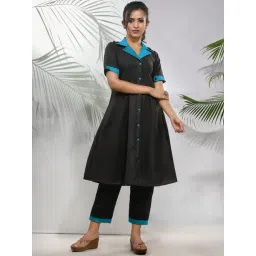 Charukriti Black Straight Kurta-picture-17