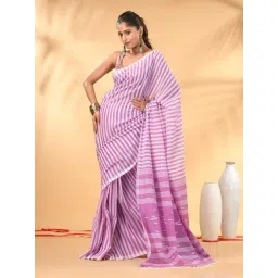 Charukriti Lavender & White Embellished Saree-picture-20