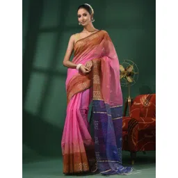 CHARUKRITI Multicolored Embroidered Saree With Unstitched Blouse-picture-25