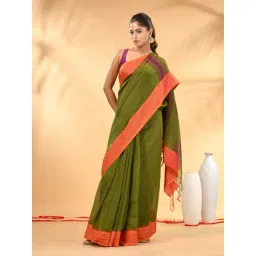Charukriti Olive Embellished Saree-picture-20