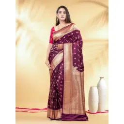 Charukriti Purple Silk Embellished Saree-picture-20