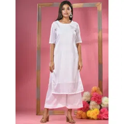 Charukriti White Straight Kurta-picture-20