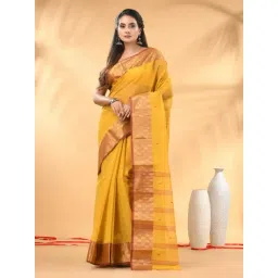 Charukriti Yellow Embellished Saree-picture-18