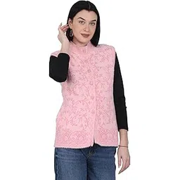 chatanya Womens Sleeveless Winter wear Cardigan Sweater image 1