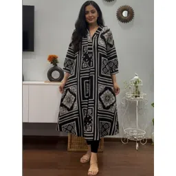 Chaukas Women Ethnic Motifs Printed Indie Prints Kurta-picture-25