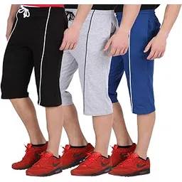 checkersbay Men's Cotton Three Fourth (3C-00) Pack of 3-picture-29