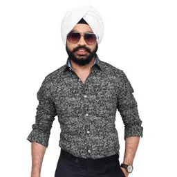 CHECKMARK CLOTHING Men Slim Fit Printed Casual Shirt-picture-15