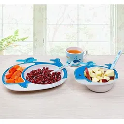 cheferyn Bamboo Bamboo Dinner Set for Kids Eco Friendly Dishwasher Safe Plate Bowl Cup Spoons Dinner Set image 4