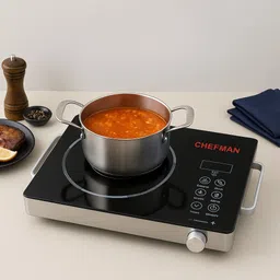 chefman Infrared Cooktop 2200W with Touch Panel, Crystal Glass & 4 Smart Modes Electric Cooking Heater-picture-18