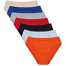 chelvy Presents Plain Comfy Pack of Seven Bikini Briefs-picture-21