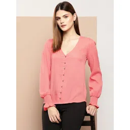 Chemistry Bishop Sleeves Shirt Style Top-picture-11