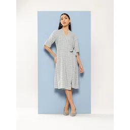 Chemistry Checked Pure Cotton Dress-picture-18