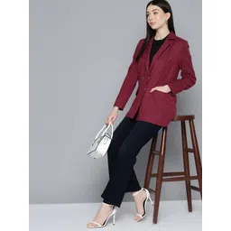 Chemistry Double-Breasted Notched Lapel Collar Blazer-picture-38