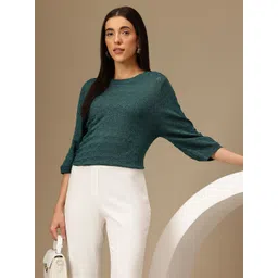 Chemistry Ethnic Motifs Self Design Round Neck Pullover-picture-19