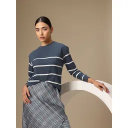 Chemistry Long Sleeves Striped Sweatshirt-picture-36