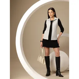 Chemistry Mock Collar Fleece Front-Open Sweatshirt-picture-13