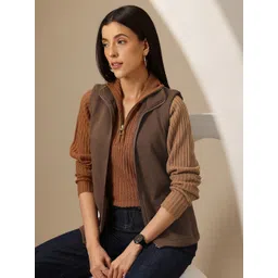 Chemistry Mock Collar Fleece Front-Open Sweatshirt-picture-10