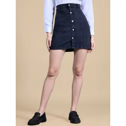 Chemistry Pencil Mini Denim Skirt-picture-34