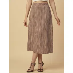Chemistry Printed A-Line Midi Skirt-image-2
