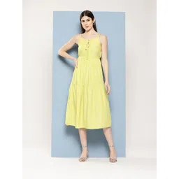 Chemistry Printed A-Line Tiered Midi Dress-image-3