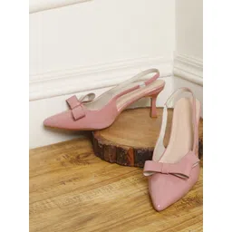 Chemistry PU Kitten Pumps with Bows-picture-20