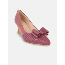 Chemistry PU Party Kitten Pumps with Bows-picture-39