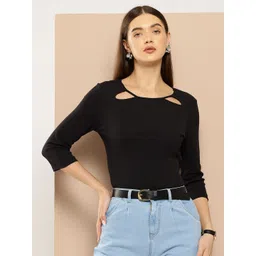 Chemistry Round Neck Knit Top-picture-29