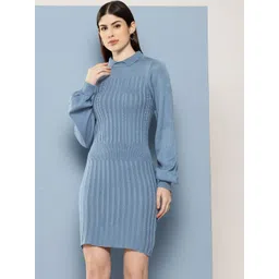 Chemistry Self-Striped Jumper Midi Dress-picture-17