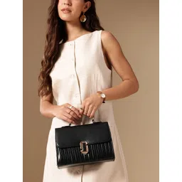 Chemistry Self-Striped Satchel-picture-16