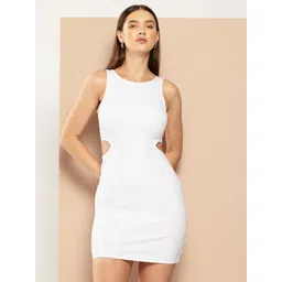 Chemistry Solid Cut-Outs Detail Bodycon Mini Dress-picture-29