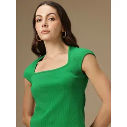 Chemistry Solid Round Neck Top-picture-36