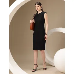 Chemistry Solid Sleeveless Sheath Dress-picture-21