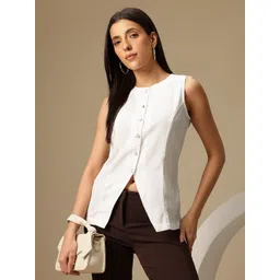 Chemistry Solid Sleeveless Top-picture-17