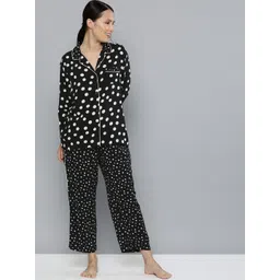 Chemistry Women Black Night suit-picture-31
